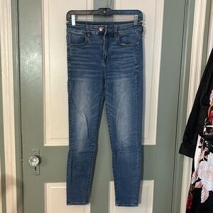 american eagle stretch skinny jeans no rips